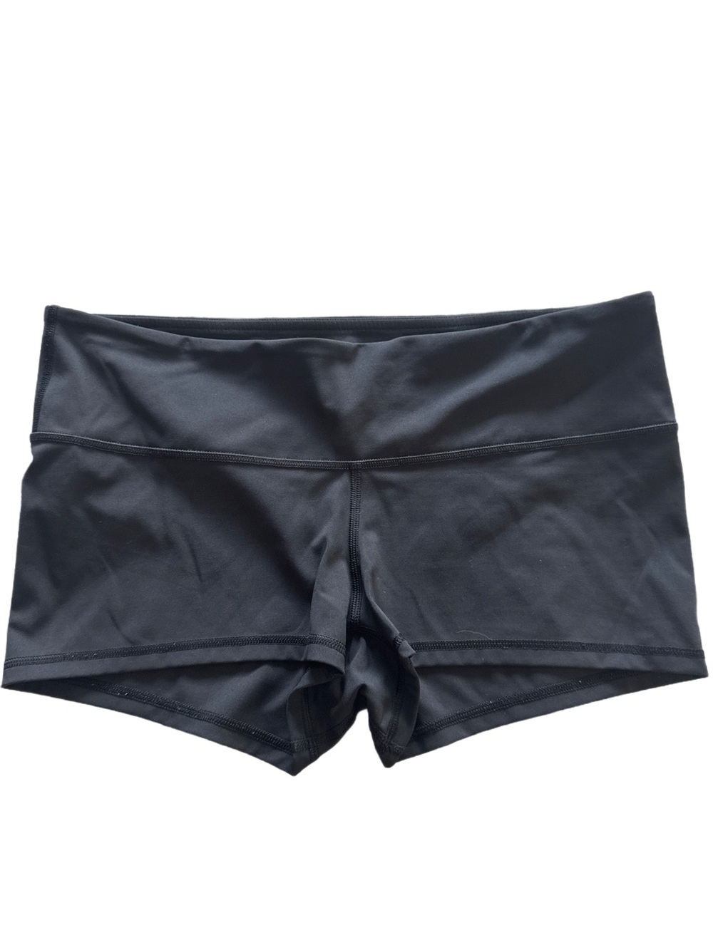 Lululemon Luon Black Yoga Shorts Size 10 2” inseam